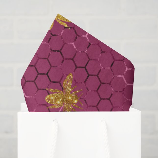 Queen Bee Pattern  Tissue Paper (Gift Bag)