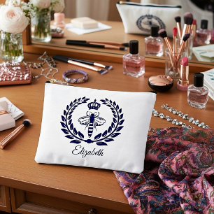 Queen bee personalised  accessory pouch
