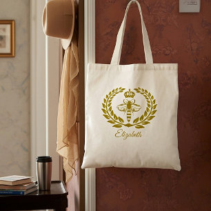 Queen bee personalised tote bag