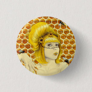 Queen Bee Pin Button - Apiphilia by Heather Rose