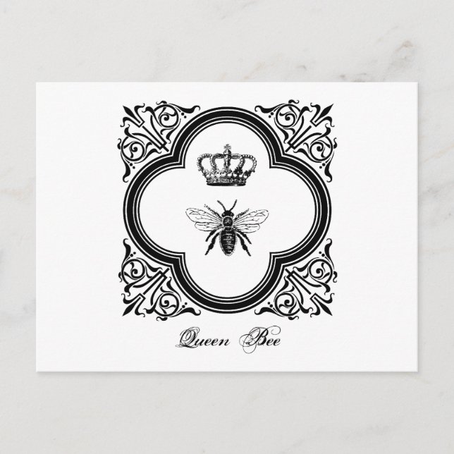 Queen Bee Postcard (Front)