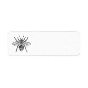 Queen Bee Return Address Label