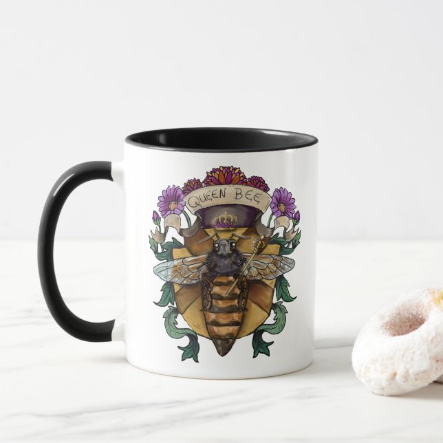 Queen Bee Royal Mug (With Donut)