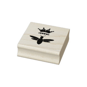 Queen Bee Rubber Stamp