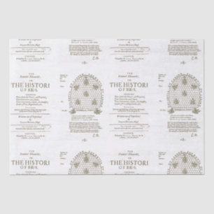 Queen Bee Rules the Hive Vintage Beekeeper Honey Tissue Paper