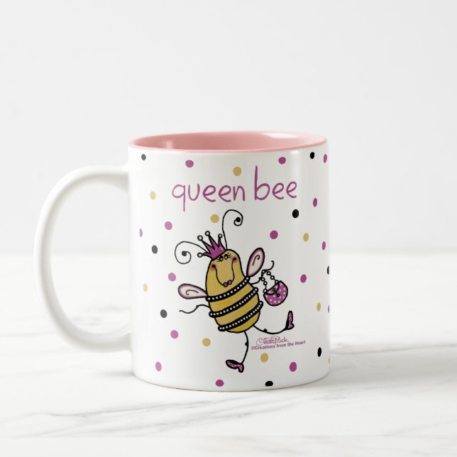 Queen Bee Two-Tone Coffee Mug (Left)