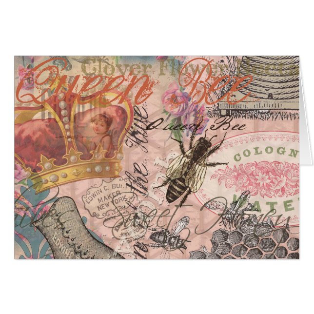 Queen Bee Vintage Beautiful Collage (Front Horizontal)