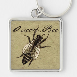 Queen Bee Wildlife Bug Insect Key Ring