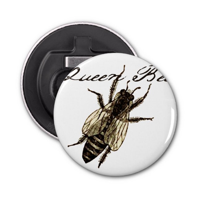 Queen Bee Wildlife Flying Bug Insect Bottle Opener (Front)
