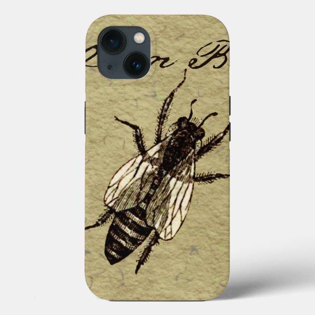 Queen Bee Wildlife Flying Bug Insect Case-Mate iPhone Case (Back)