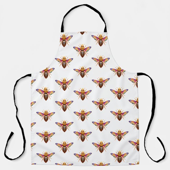 Queen Bee With Crown Apron (Front)