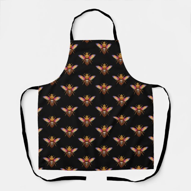 Queen Bee With Crown Apron (Front)