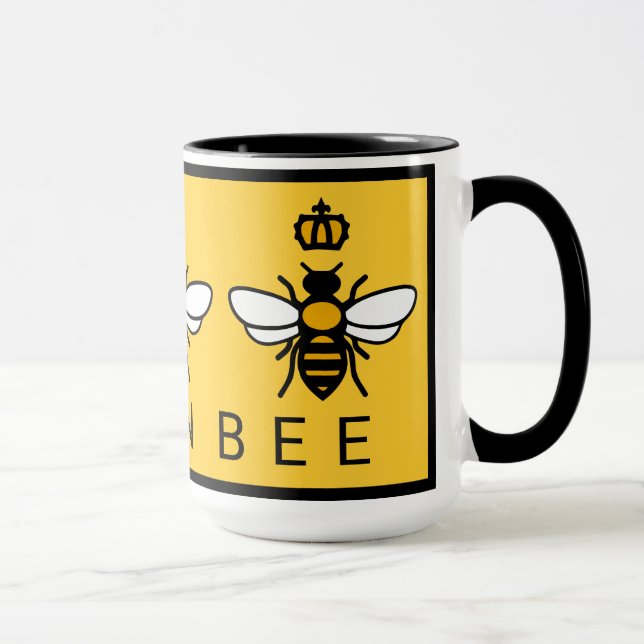 Queen Bee with Crown Mug (Right)