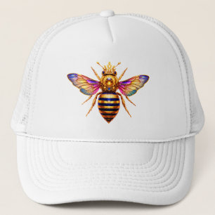 Queen Bee With Crown Trucker Hat