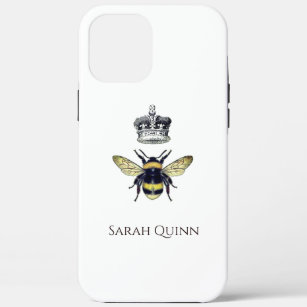 Queen Bee With Her Crown Artistic Illustration Cas iPhone 12 Pro Max Case