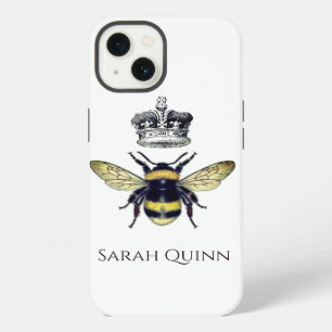 Queen Bee With Her Crown Artistic Illustration iPhone 13 Case