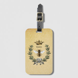Queen Bee with Wreath and Crown Luggage Tag