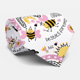 Queen Bees Best Friends Forever Cute BFF Girls Tie