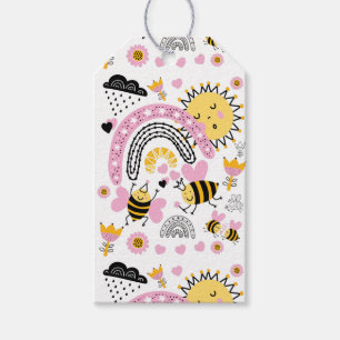 Queen BEES Cute BFF, Baby Girl, Girly Gifts Pink Gift Tags