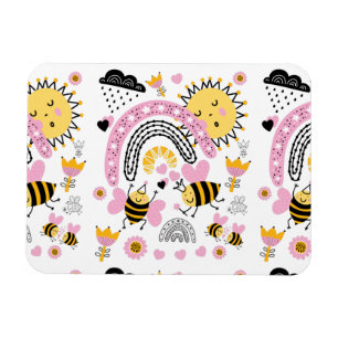 Queen BEES Cute BFF, Baby Girl, Girly Gifts Pink Magnet
