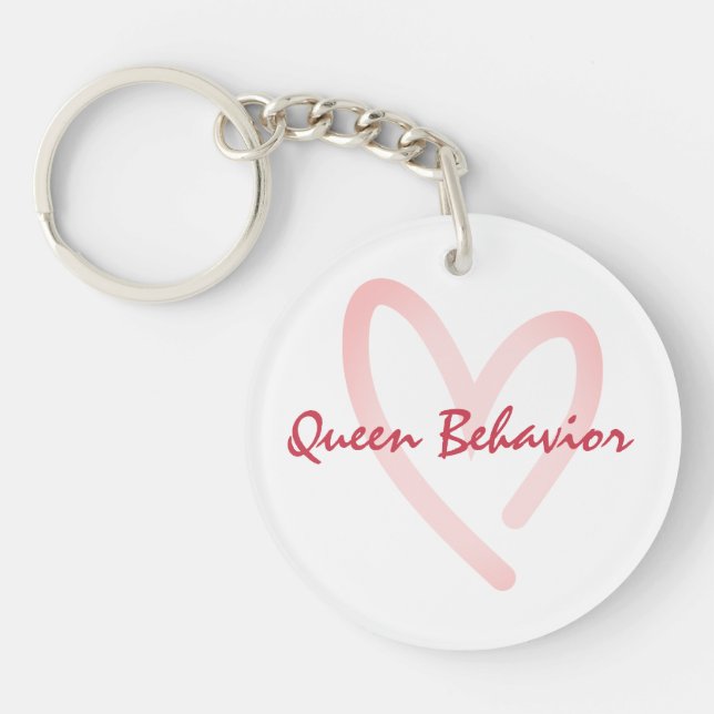 Queen Behaviour Trendy Keychain (Front)