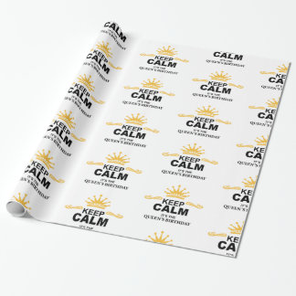 Queen Birthday Wrapping Paper
