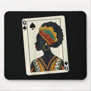 Queen Black History Month Awareness Melanin Afro A Mouse Pad
