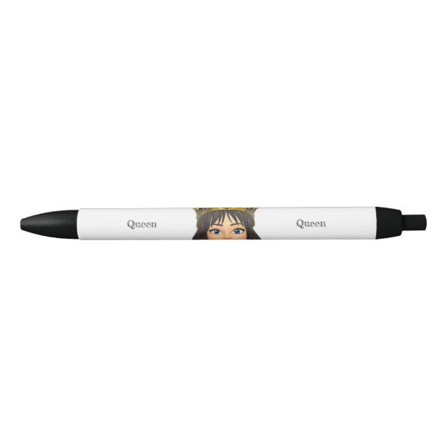Queen Black Ink Pen (Front)