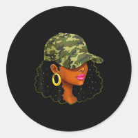 Queen Black Woman With Camo Cap Locs African Ameri