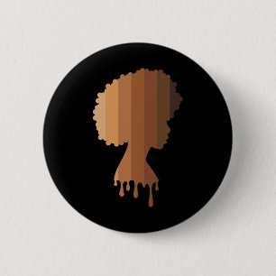 Queen Black Women Black History Month Blm Juneteen 6 Cm Round Badge