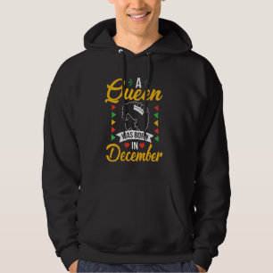 Queen Born December Dashiki Africa Colour Christma Hoodie