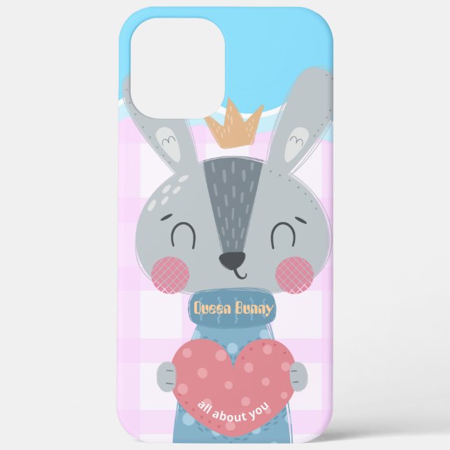 Queen Bunny iPhone 12 Pro Max Case (Back)