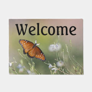 Queen butterfly in morning light doormat