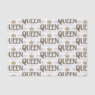 QUEEN Calligraphy Lettering - Elegant Rich Royal Tissue Paper