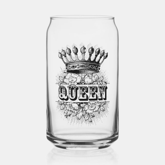 Queen Can Glass (Back)