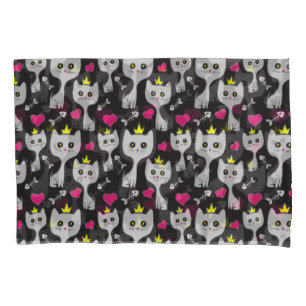 Queen Cat Pattern Pillowcase