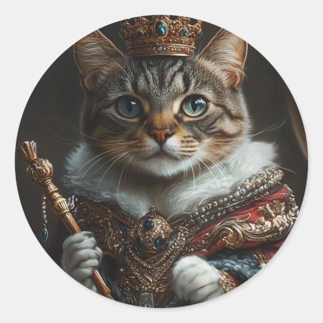Queen Cat Sticker – Realistic & Full of Attitude (Front)