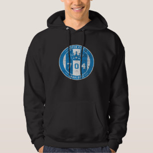 Queen Charlotte 704 North Carolina Designer Retro Hoodie