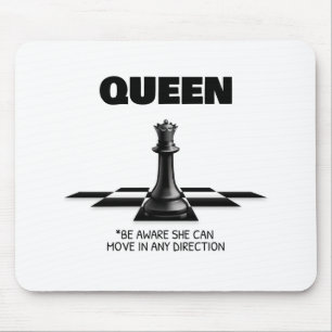 Queen Chess Be Aware She Can Move In Any Direction Mouse Pad