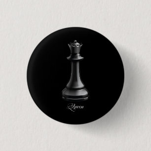 Queen Chess Piece Halloween Costume Chess Lover 3 Cm Round Badge