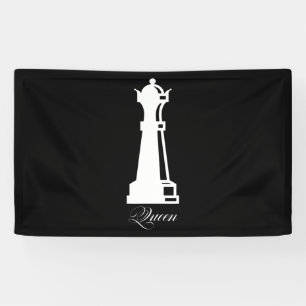 Queen Chess Piece Halloween Costume Chess Lover Banner