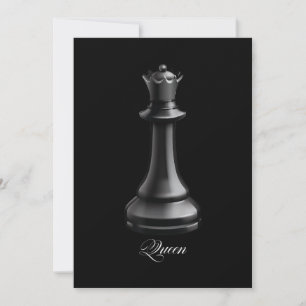 Queen Chess Piece Halloween Costume Chess Lover Holiday Card