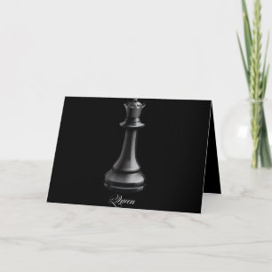 Queen Chess Piece Halloween Costume Chess Lover Holiday Card