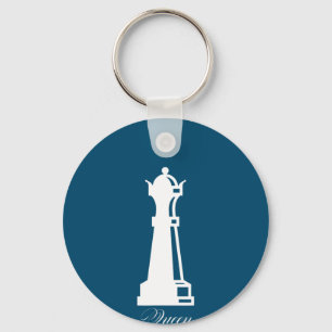 Queen Chess Piece Halloween Costume Chess Lover Key Ring