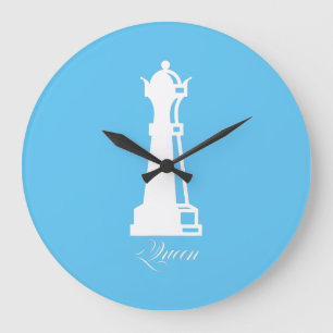 Queen Chess Piece Halloween Costume Chess Lover Large Clock