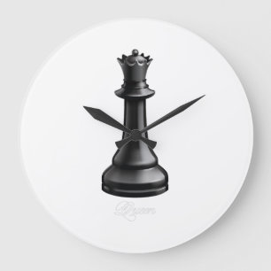 Queen Chess Piece Halloween Costume Chess Lover Large Clock