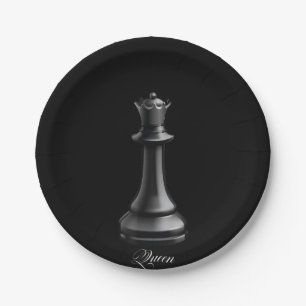 Queen Chess Piece Halloween Costume Chess Lover Paper Plate