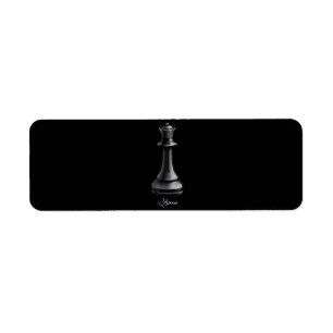 Queen Chess Piece Halloween Costume Chess Lover Return Address Label