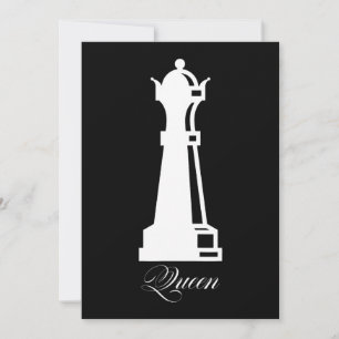 Queen Chess Piece Halloween Costume Chess Lover Thank You Card