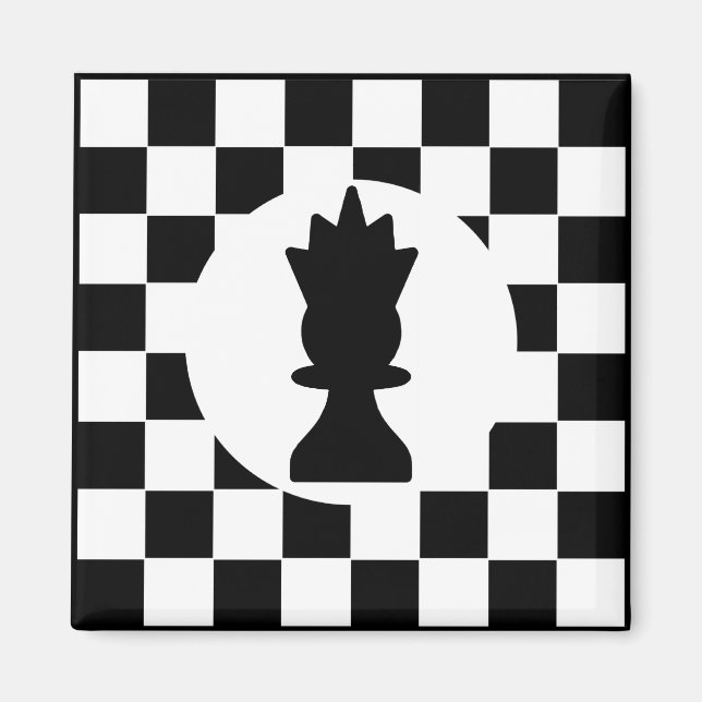 Queen Chess Piece - Magnet - Chess Party Favours (Front)